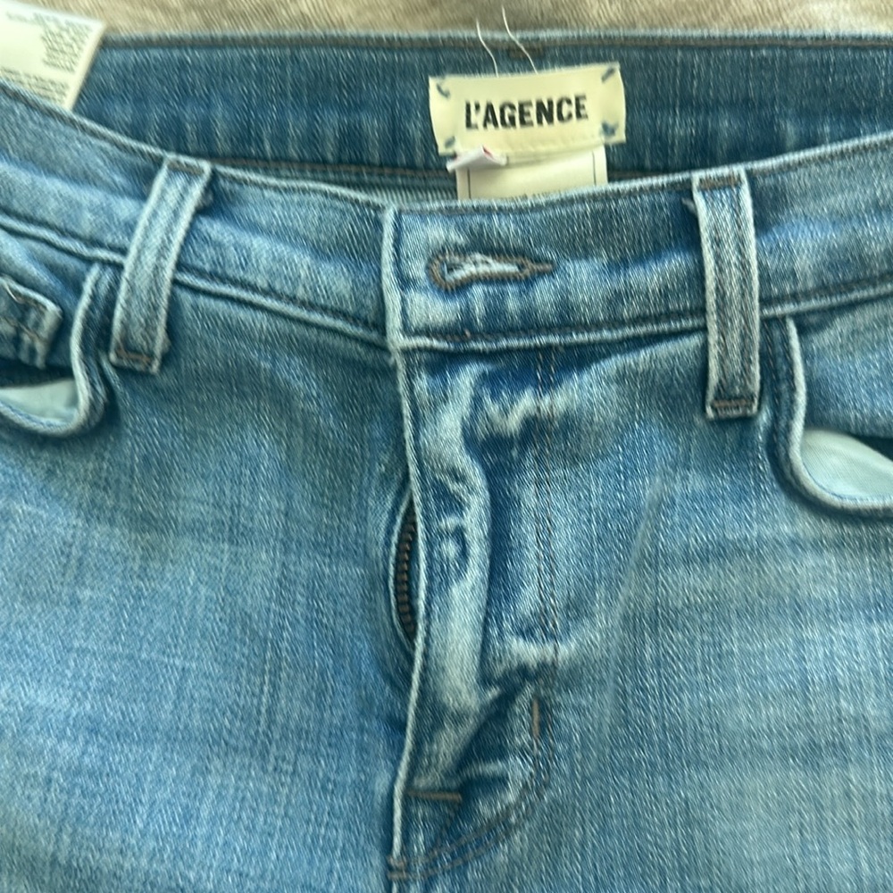 L’Agence El Matador High-Rise Distressed Jean Light Wash Sz 26 - Picture 4 of 6
